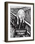 President Trump Scream-Ephemera-Framed Photographic Print