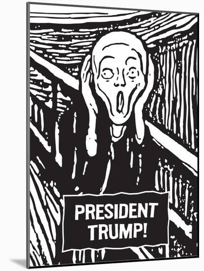 President Trump Scream-Ephemera-Mounted Photographic Print