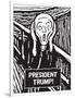 President Trump Scream-Ephemera-Framed Photographic Print