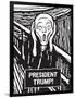 President Trump Scream-Ephemera-Framed Photographic Print