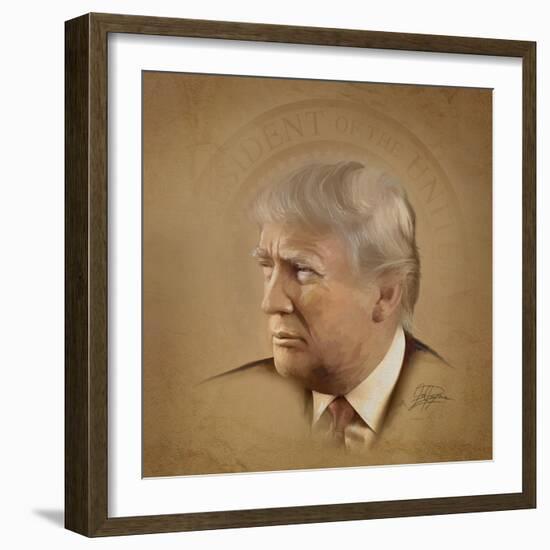 President Trump-Joel Christopher Payne-Framed Giclee Print
