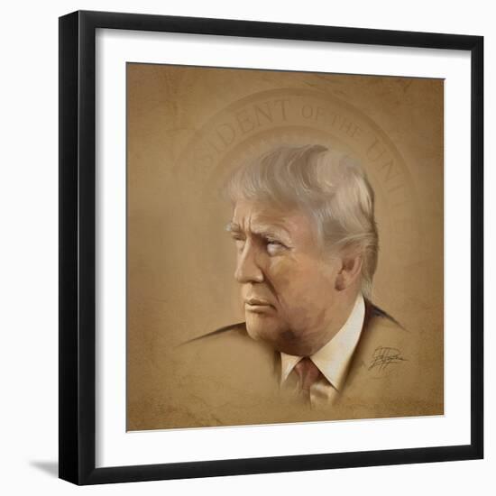 President Trump-Joel Christopher Payne-Framed Giclee Print