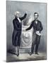 President Washington and President Lincoln Shaking Hands-Stocktrek Images-Mounted Art Print