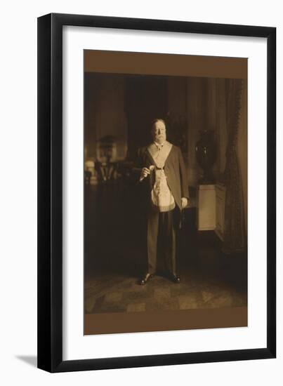 President William Howard Taft In Masonic Regalia-null-Framed Art Print