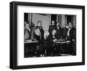 President William Mckinley (1843-1901) Witnesses the Signing of the The Peace Protocol-American Photographer-Framed Giclee Print