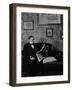 President William Mckinley Reading Newspaper-null-Framed Photographic Print