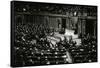 President Wilson Speaking to Congress-null-Framed Stretched Canvas