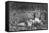 President Woodrow Wilson addressing Congress, c.1917-Harris & Ewing-Framed Stretched Canvas