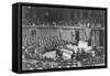 President Woodrow Wilson addressing Congress, c.1917-Harris & Ewing-Framed Stretched Canvas