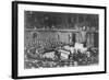 President Woodrow Wilson addressing Congress, c.1917-Harris & Ewing-Framed Photographic Print