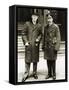 President Woodrow Wilson Posing with King George V-null-Framed Stretched Canvas