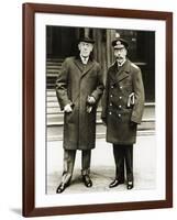 President Woodrow Wilson Posing with King George V-null-Framed Photographic Print