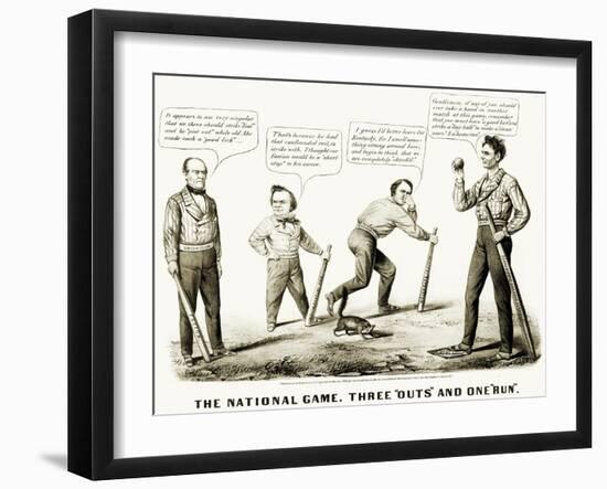 Presidential Campaign, 1860-Currier & Ives-Framed Giclee Print