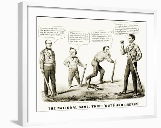 Presidential Campaign, 1860-Currier & Ives-Framed Giclee Print