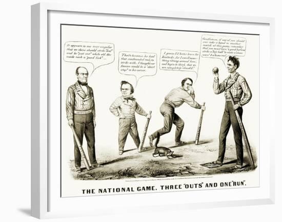 Presidential Campaign, 1860-Currier & Ives-Framed Giclee Print