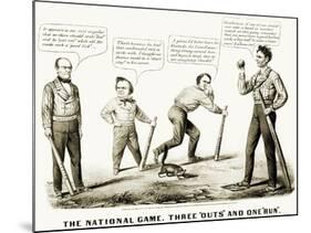 Presidential Campaign, 1860-Currier & Ives-Mounted Giclee Print