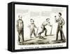 Presidential Campaign, 1860-Currier & Ives-Framed Stretched Canvas