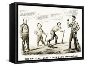 Presidential Campaign, 1860-Currier & Ives-Framed Stretched Canvas