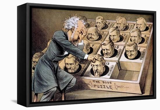 Presidential Campaign, 1880-null-Framed Stretched Canvas