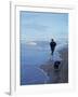 Presidential Candidate Bobby Kennedy and His Dog, Freckles, Running on an Oregon Beach-Bill Eppridge-Framed Photographic Print