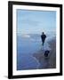 Presidential Candidate Bobby Kennedy and His Dog, Freckles, Running on an Oregon Beach-Bill Eppridge-Framed Photographic Print