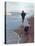 Presidential Candidate Bobby Kennedy and His Dog, Freckles, Running on Beach-Bill Eppridge-Stretched Canvas