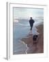 Presidential Candidate Bobby Kennedy and His Dog, Freckles, Running on Beach-Bill Eppridge-Framed Photographic Print