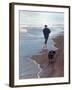 Presidential Candidate Bobby Kennedy and His Dog, Freckles, Running on Beach-Bill Eppridge-Framed Photographic Print