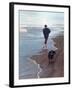 Presidential Candidate Bobby Kennedy and His Dog, Freckles, Running on Beach-Bill Eppridge-Framed Photographic Print