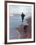 Presidential Candidate Bobby Kennedy and His Dog, Freckles, Running on Beach-Bill Eppridge-Framed Photographic Print