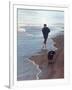 Presidential Candidate Bobby Kennedy and His Dog, Freckles, Running on Beach-Bill Eppridge-Framed Photographic Print