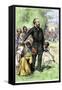 Presidential Candidate James Garfield as "The Friend of the Freedman," 1880-null-Framed Stretched Canvas