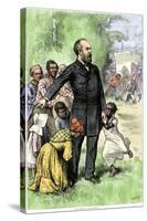 Presidential Candidate James Garfield as "The Friend of the Freedman," 1880-null-Stretched Canvas