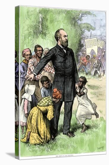 Presidential Candidate James Garfield as "The Friend of the Freedman," 1880-null-Stretched Canvas