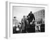 Presidential Candidate John F. Kennedy Leaping from His Car While Campaigning-Paul Schutzer-Framed Photographic Print