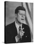 Presidential Candidate John F. Kennedy Speaking During a Debate-Ed Clark-Stretched Canvas