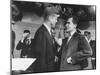 Presidential Candidate John F. Kennedy Speaking to Fellow Candidate Richard M. Nixon-Ed Clark-Mounted Photographic Print