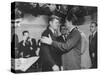 Presidential Candidate John F. Kennedy Speaking to Fellow Candidate Richard M. Nixon-Ed Clark-Stretched Canvas