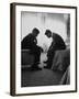 Presidential Candidate John Kennedy Conferring with Brother and Campaign Organizer Bobby Kennedy-Hank Walker-Framed Photographic Print