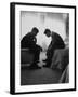 Presidential Candidate John Kennedy Conferring with Brother and Campaign Organizer Bobby Kennedy-Hank Walker-Framed Photographic Print