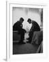 Presidential Candidate John Kennedy Conferring with Brother and Campaign Organizer Bobby Kennedy-Hank Walker-Framed Photographic Print