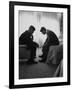 Presidential Candidate John Kennedy Conferring with Brother and Campaign Organizer Bobby Kennedy-Hank Walker-Framed Photographic Print