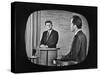 Presidential Candidate Richard M. Nixon Speaking During a Televised Debate-Paul Schutzer-Stretched Canvas