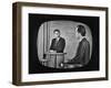 Presidential Candidate Richard M. Nixon Speaking During a Televised Debate-Paul Schutzer-Framed Photographic Print