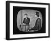 Presidential Candidate Richard M. Nixon Speaking During a Televised Debate-Paul Schutzer-Framed Photographic Print