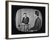 Presidential Candidate Richard M. Nixon Speaking During a Televised Debate-Paul Schutzer-Framed Photographic Print