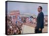 Presidential Candidate Richard Nixon on the Campaign Trail-Arthur Schatz-Stretched Canvas