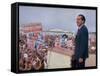 Presidential Candidate Richard Nixon on the Campaign Trail-Arthur Schatz-Framed Stretched Canvas