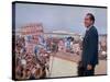 Presidential Candidate Richard Nixon on the Campaign Trail-Arthur Schatz-Stretched Canvas