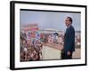 Presidential Candidate Richard Nixon on the Campaign Trail-Arthur Schatz-Framed Photographic Print